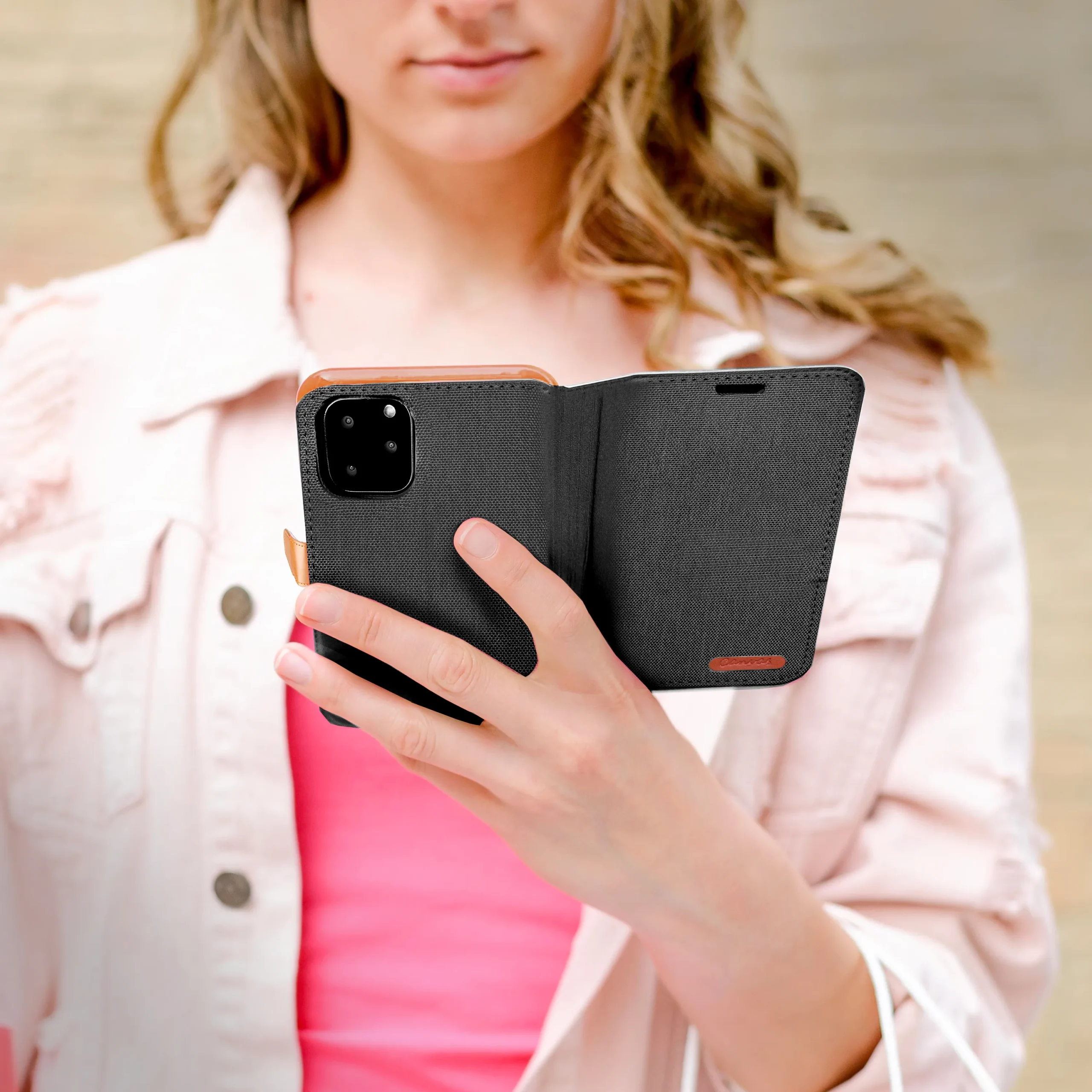 CANVAS Book case for SAMSUNG A14 4G / A14 5G black - Image 12