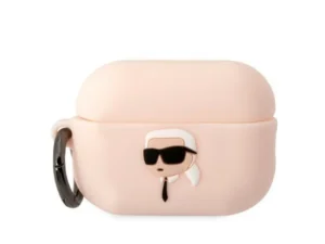 KARL LAGERFELD case for APPLE Airpods 2 KLAP2RUNIKP (3D Sil NFT Karl) pink