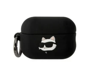 KARL LAGERFELD case for APPLE Airpods 2 KLAP2RUNCHK (3D Sil NFT Choupette) black