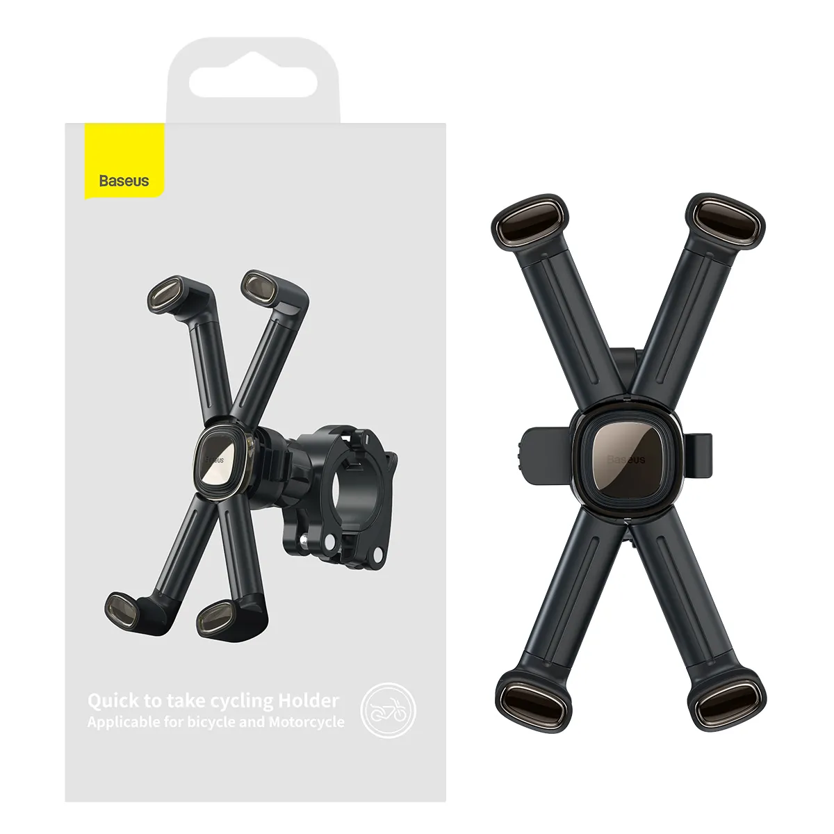 BASEUS bicycle / motorcycle holder for handlebar SUQX-01 black - Image 15
