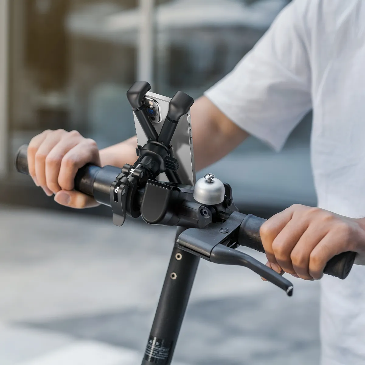 BASEUS bicycle / motorcycle holder for handlebar SUQX-01 black - Image 7
