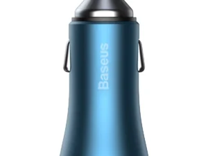 BASEUS car charger USB A + Type C + cabel Type C to Lightning PD QC4.0 3A 40W TZCCJD-03 blue