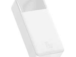 BASEUS powerbank 30 000 mAh + cable USB A do Micro USB PD QC3.0 3A 15W PPBD050202 white