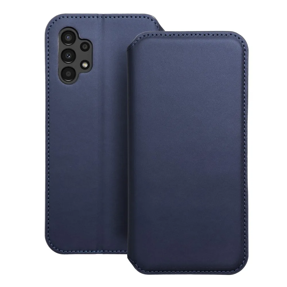 DUAL POCKET Book case for SAMSUNG A13 4G navy