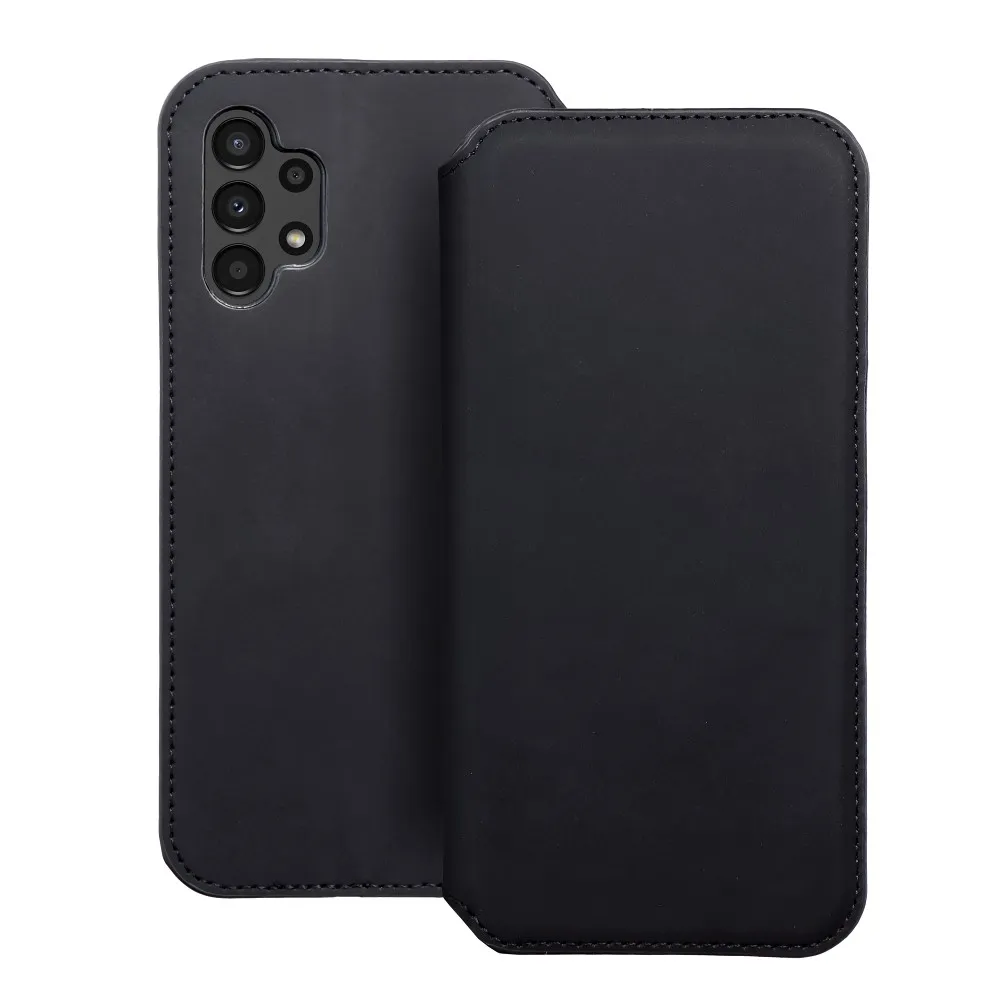 DUAL POCKET Book case for SAMSUNG A13 4G black