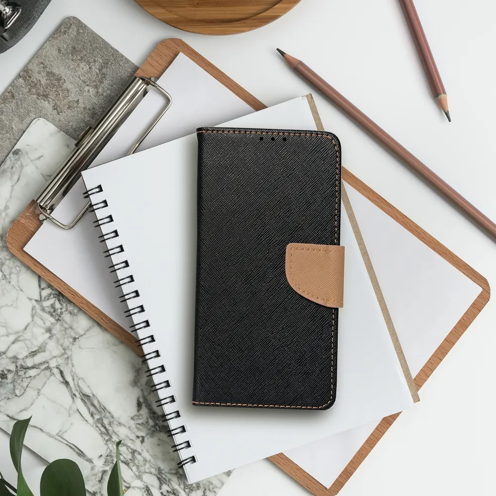 FANCY Book case for SAMSUNG A34 5G black / gold - Image 6
