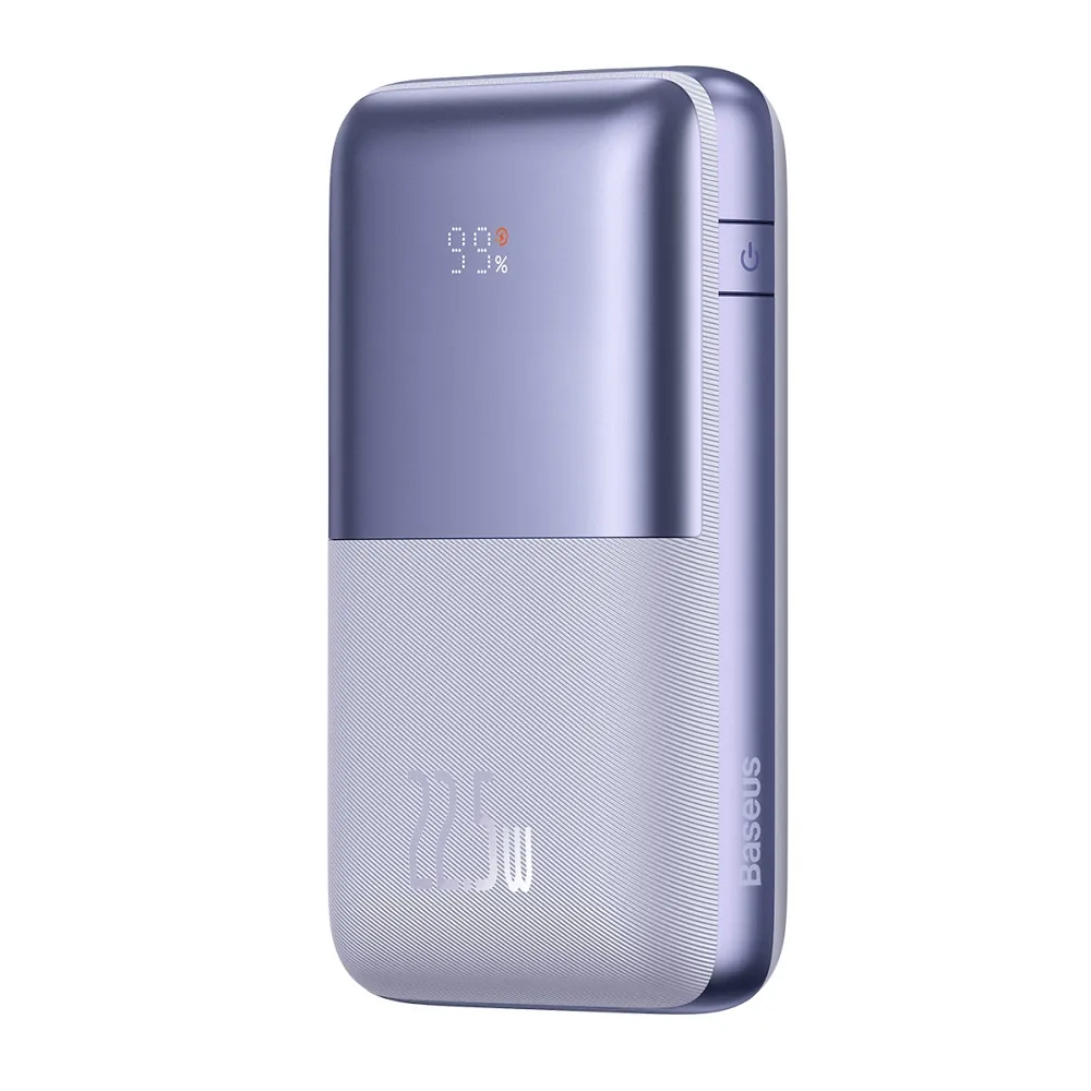 BASEUS powerbank 20 000 mAh + cable USB A to Type C PD QC3.0 3A 22,5W PPBD040305 purple