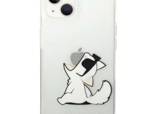 KARL LAGERFELD case for IPHONE 14 Plus KLHCP14MCFNRC (Choupette Eat) transparent