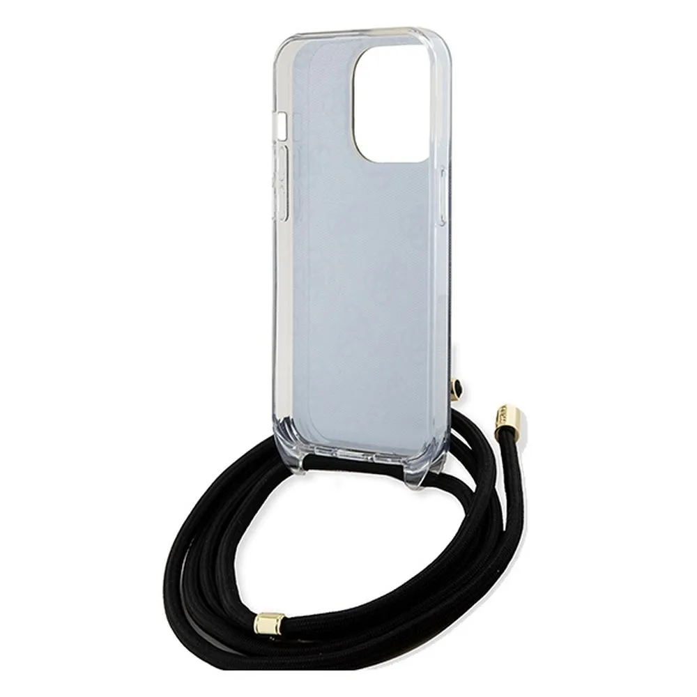 GUESS case for IPHONE 15 Pro Max GUHCP15XHC4SEK (Crossbody Cord 4G Print) black - Image 6