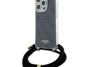 GUESS case for IPHONE 15 Pro Max GUHCP15XHC4SEK (Crossbody Cord 4G Print) black