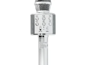Multimedia karaoke microphone CR58 silver
