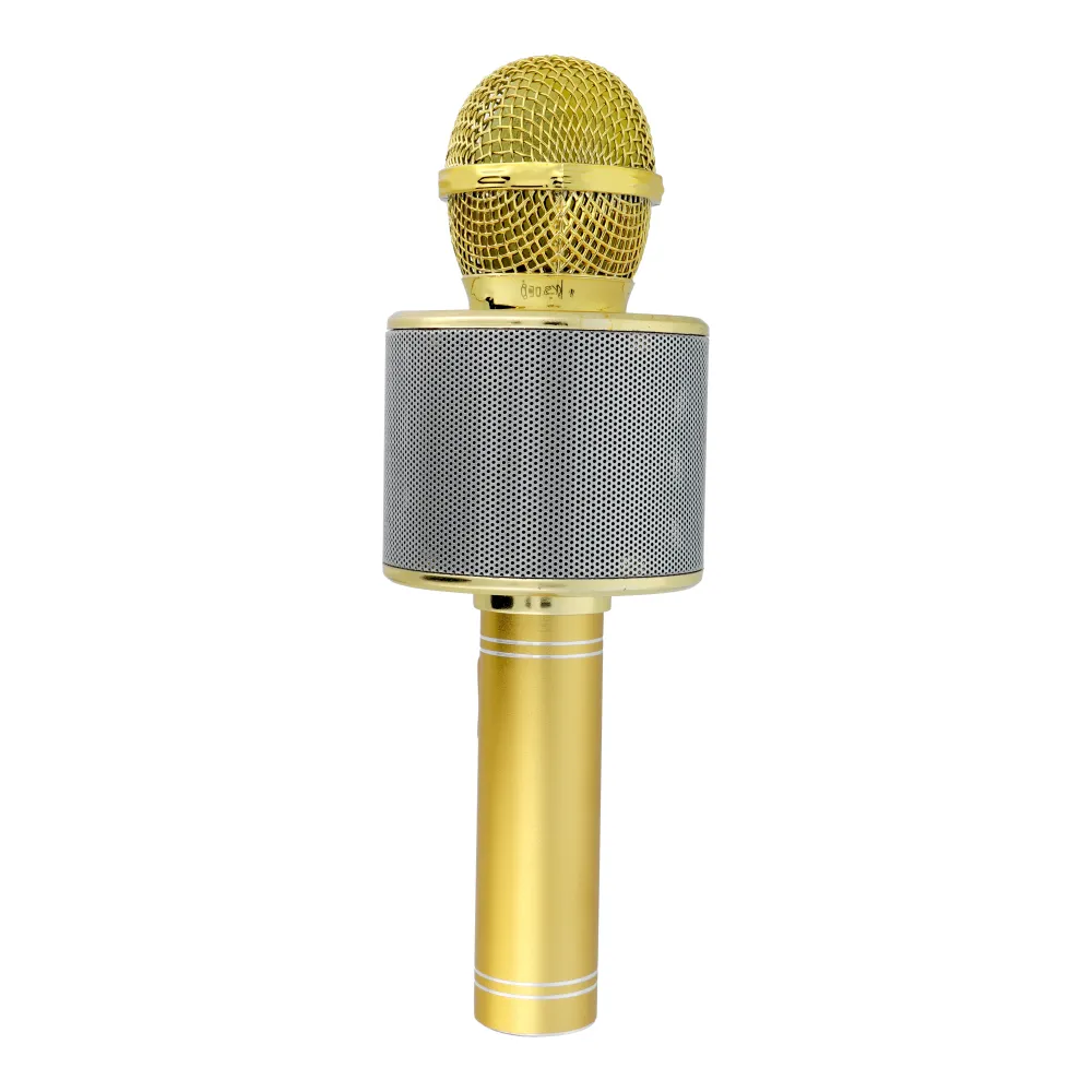 Multimedia karaoke microphone CR58 gold - Image 2