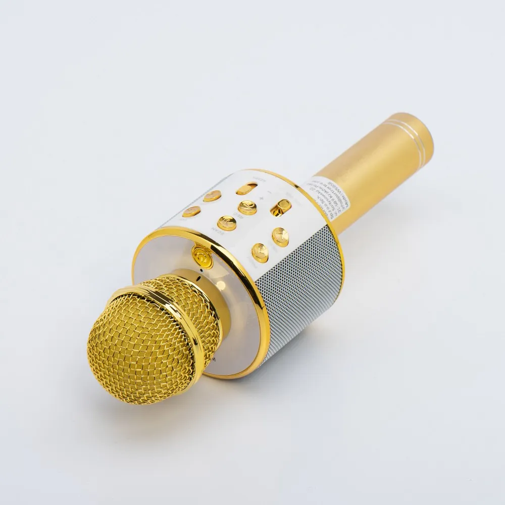 Multimedia karaoke microphone CR58 gold - Image 6
