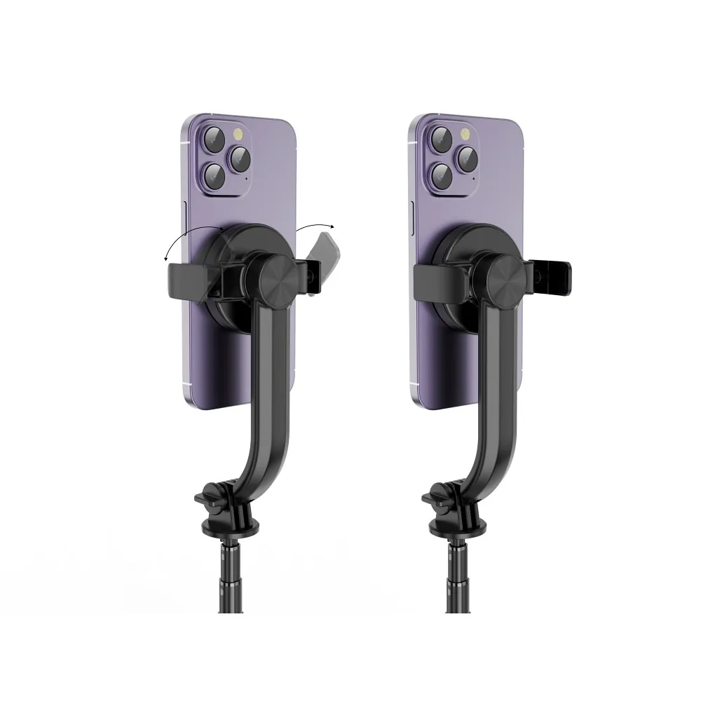 Combo selfie stick with tripod and remote control bluetooth compatybile with MagSafe SSTR-C09 black - Image 11
