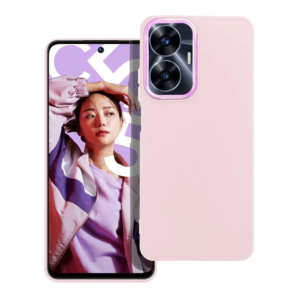 FRAME Case for REALME C55 powder pink