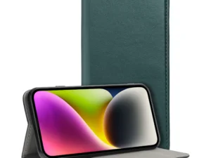 SMART MAGNETO Book case for MOTOROLA G54 dark green