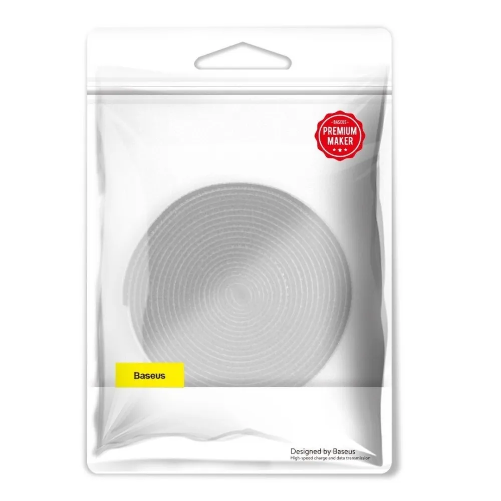 BASEUS cable organizer nylon cable winder ACMGT-F0G 3 m grey - Image 3