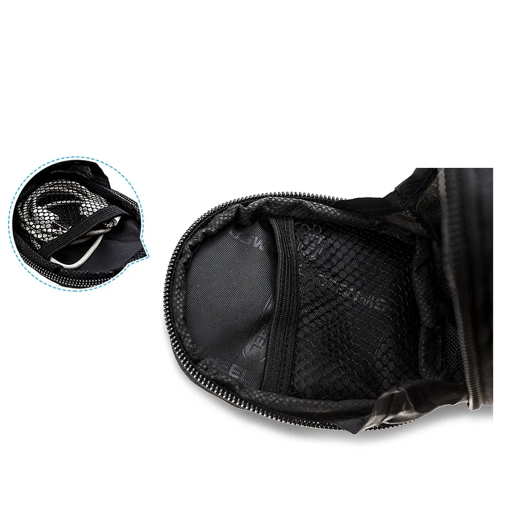 SAHOO bike bag under the bicycle seat with zip 0,8L 13196 black - Image 6