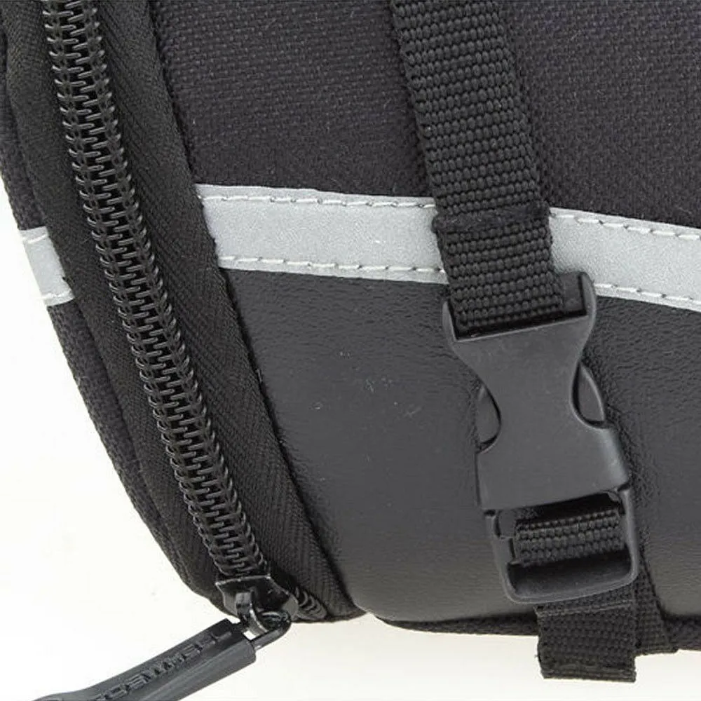 SAHOO bike bag under the bicycle seat with zip 0,8L 13196 black - Image 3