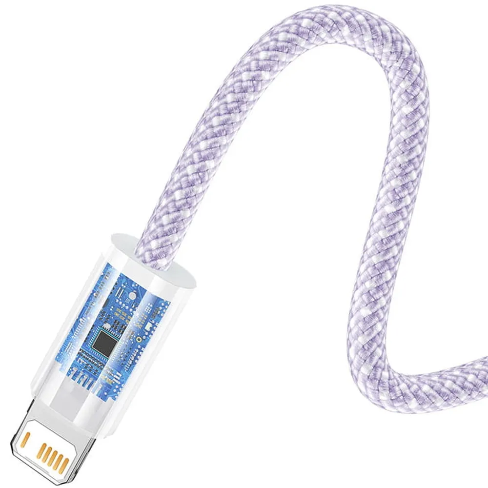 BASEUS cable USB A to Lightning 2,4A Dynamic CALD000405 1 m purple - Image 4