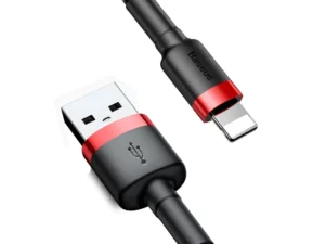 BASEUS cable USB A to Lightning 2,4A Cafule CALKLF-B19 1 m black red