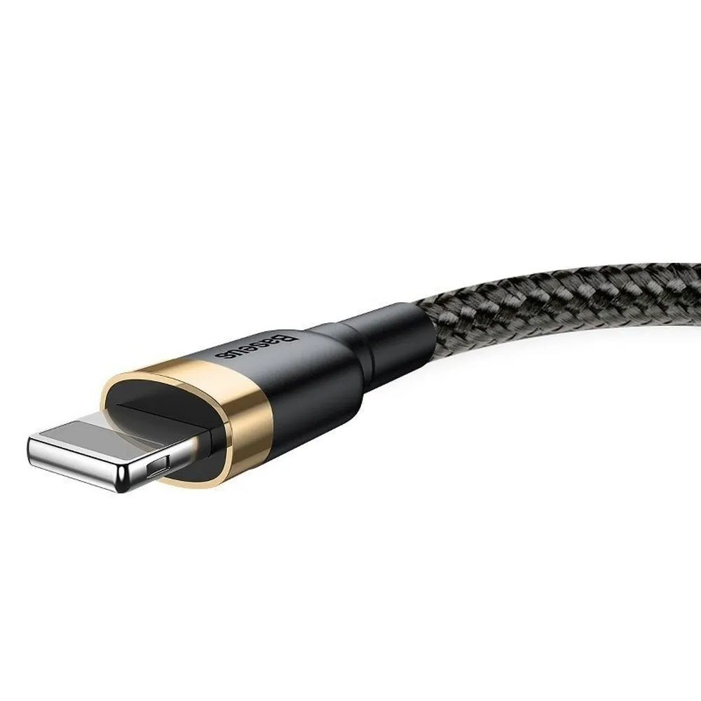 BASEUS cable USB A to Lightning 2,4A Cafule CALKLF-BV1 1 m black gold - Image 4