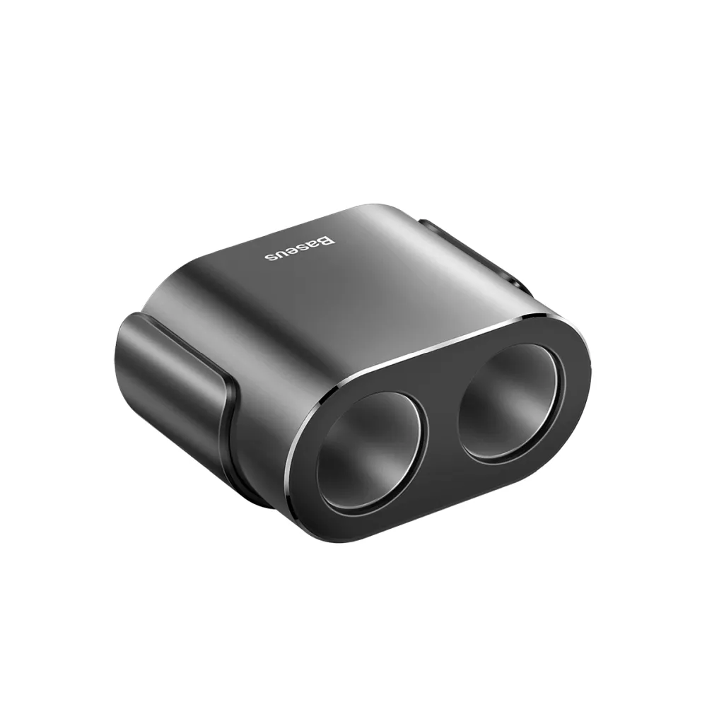 BASEUS car charger 2 x USB A + 2 x cigarette lighter 80W 3,1A CRDYQ-01 black - Image 4
