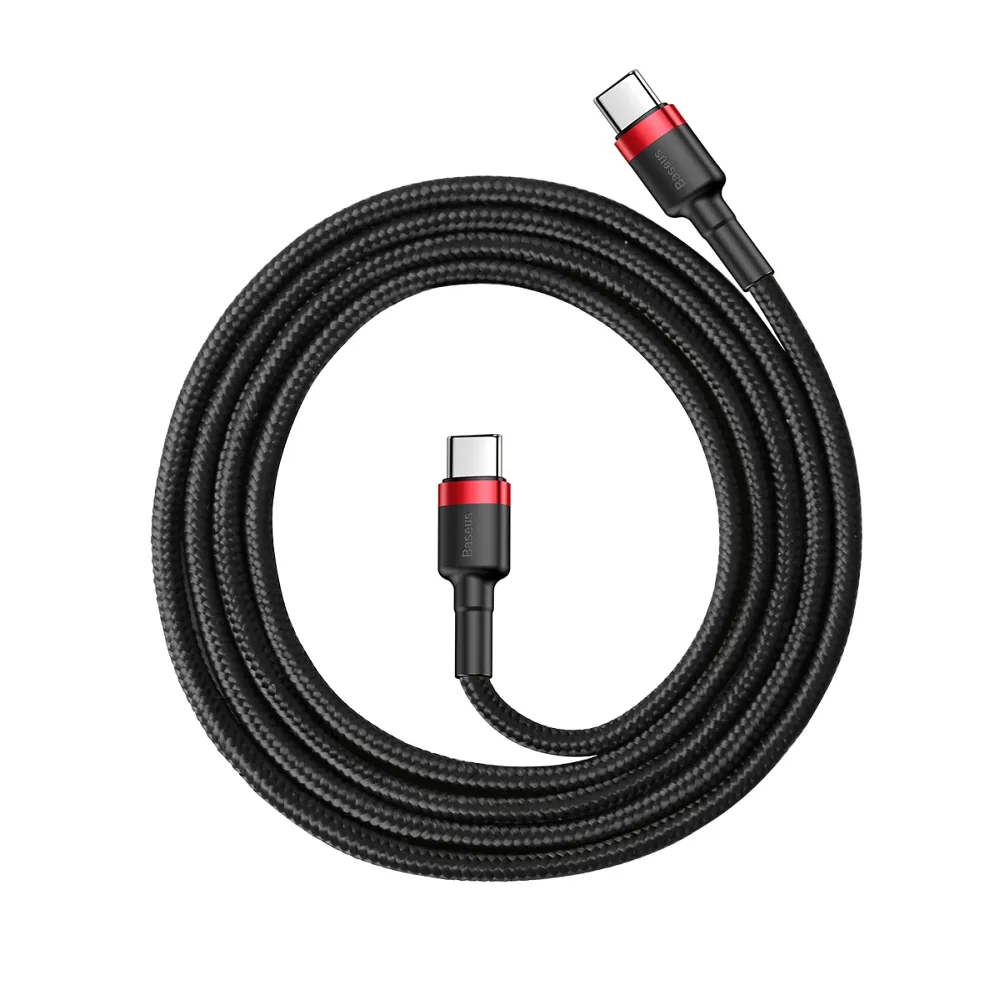BASEUS cable Type C to Type C Cafule 3A 1M red+black CATKLF-G91 - Image 3