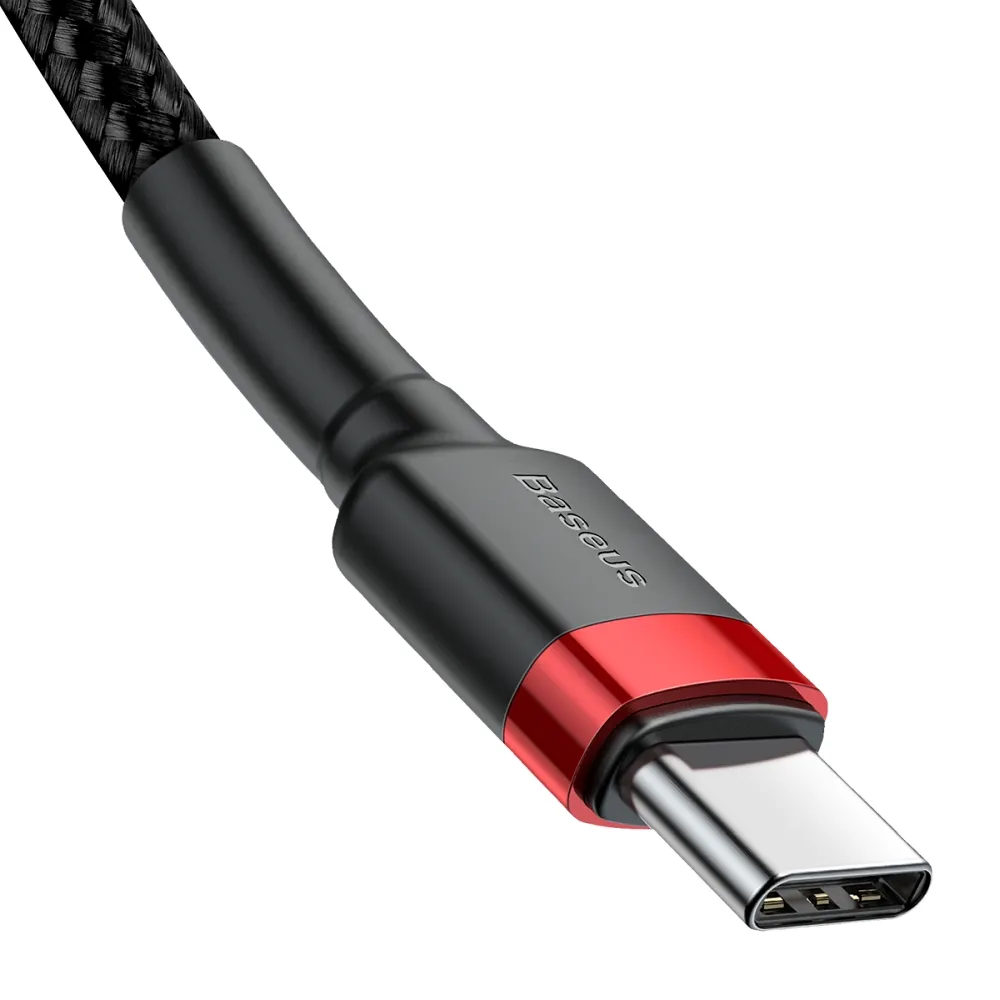 BASEUS cable Type C to Type C Cafule 3A 1M red+black CATKLF-G91 - Image 5