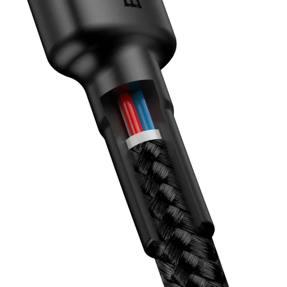 BASEUS cable Type C to Type C Cafule 3A 1M red+black CATKLF-G91 - Image 4