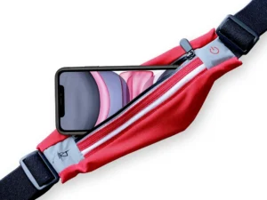 ART sport belt with case and light APS-01R red