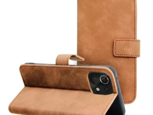 TENDER Book Case for XIAOMI POCO M4 PRO 5G / Redmi Note 11T 5G / Redmi Note 11S 5G brown