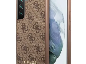 GUESS case for SAMSUNG S22 GUHCS22SG4GFBR (4G Metal Gold Logo) brown