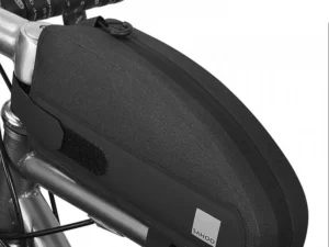 SAHOO bike bag on the bicycle frame with zip 1L 122032 black
