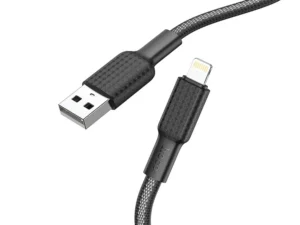 HOCO cable USB A to Lightning 2,4A X69 1 m black white