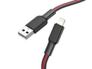 HOCO cable USB A to Lightning 2,4A X69 1 m black red
