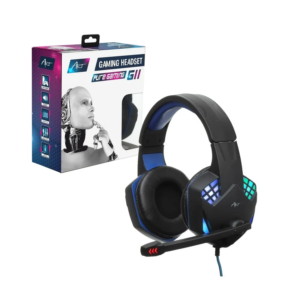 Headphones gaming with microphone ART G11 with light - Image 28