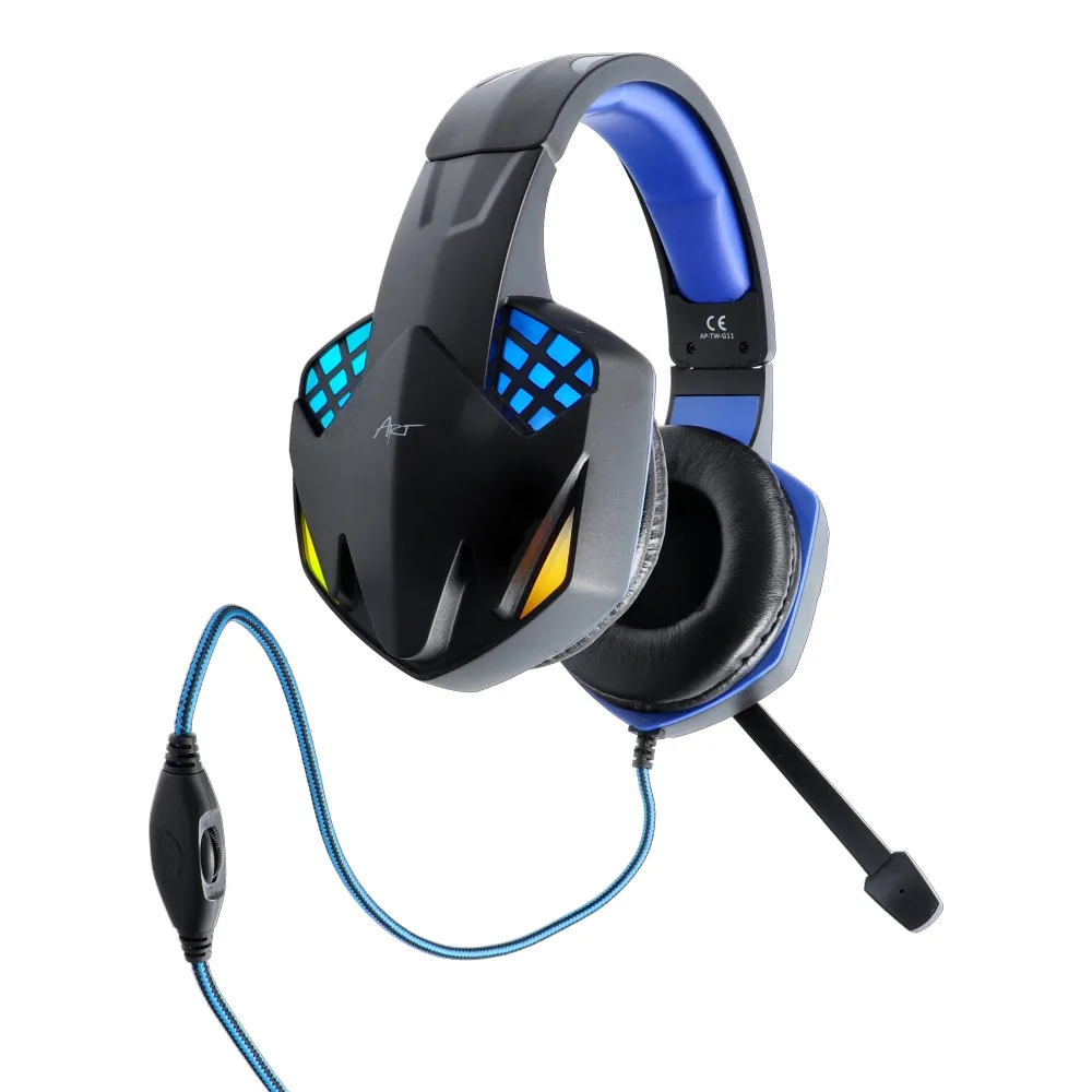 Headphones gaming with microphone ART G11 with light - Image 34