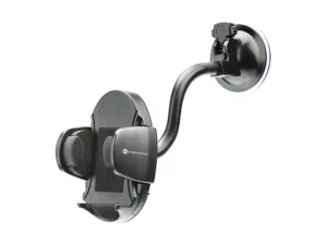 Forcell F-Grip Oval autós telefontartó, 17 cm, szélvédőre / műszerfalra / szellőzőnyílásra rögzíthető, fekete