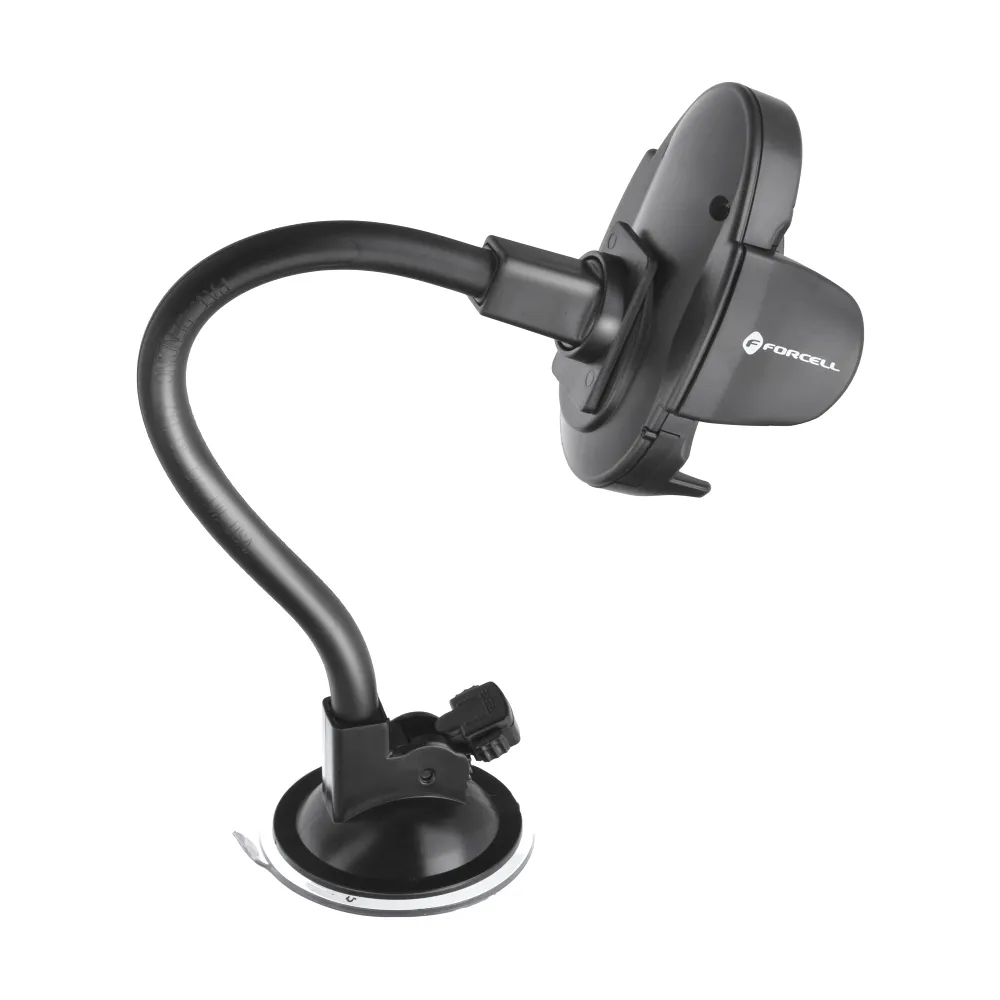 Forcell F-Grip Oval 27 cm-es autótelefon-tartó szélvédőre / műszerfalra / szellőzőnyílásra, fekete - Image 25