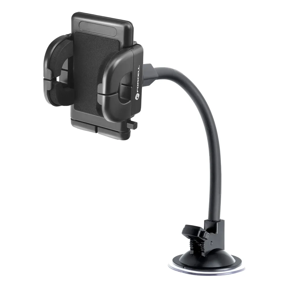 Forcell F-Grip Regular autós telefontartó, 27 cm, szélvédőre / műszerfalra / szellőzőnyílásra rögzíthető, fekete - Image 32