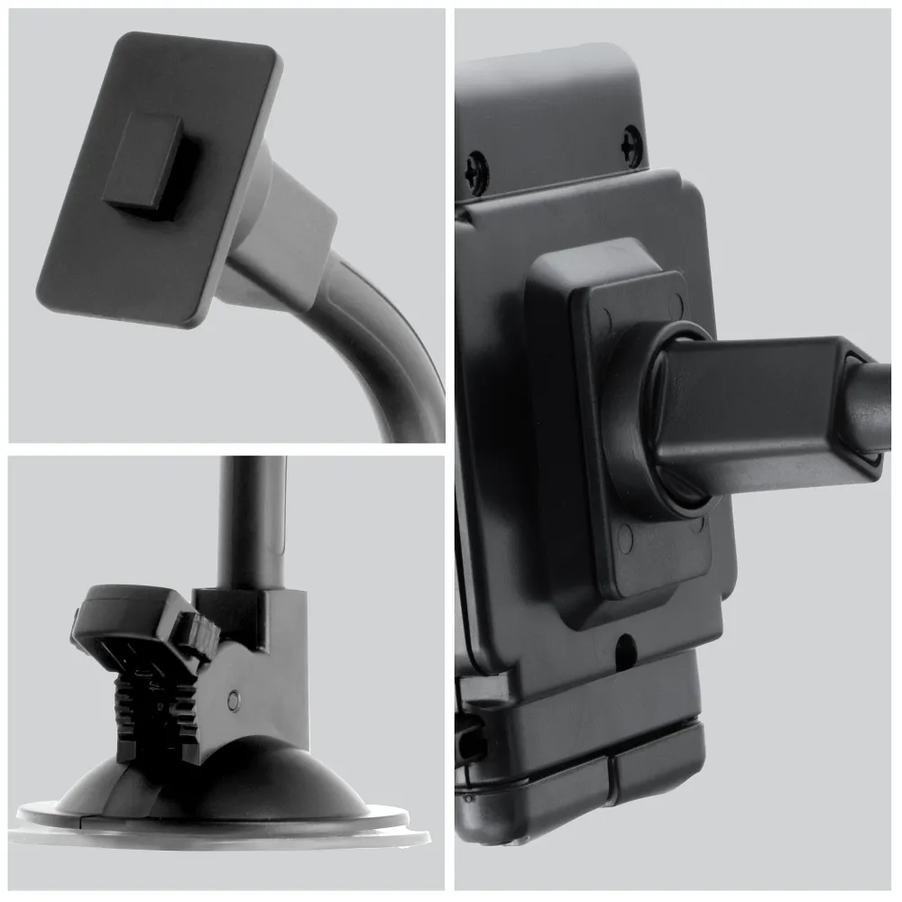 Forcell F-Grip Regular autós telefontartó, 27 cm, szélvédőre / műszerfalra / szellőzőnyílásra rögzíthető, fekete - Image 31