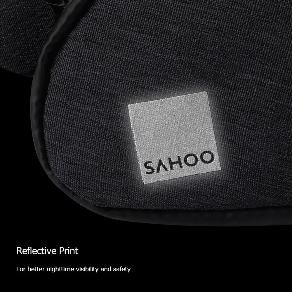 SAHOO bike bag under the bicycle seat with zip 0,5L 131470S-SA black - Image 5
