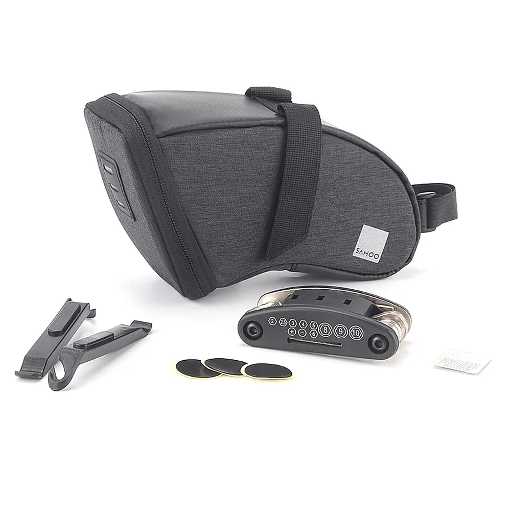 SAHOO bike bag under the bicycle seat with zip 0,5L 131470S-SA black - Image 3