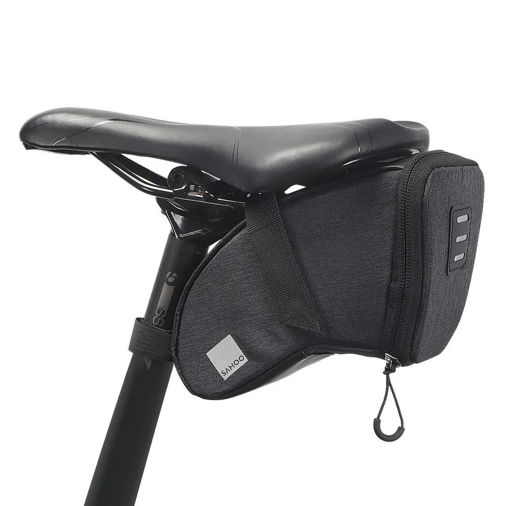 SAHOO bike bag under the bicycle seat with zip 0,7L SAHOO 131470-SA black