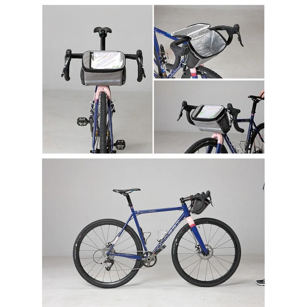SAHOO bike bag on wheel with zip thermoactive 11002-sa gray - Image 7