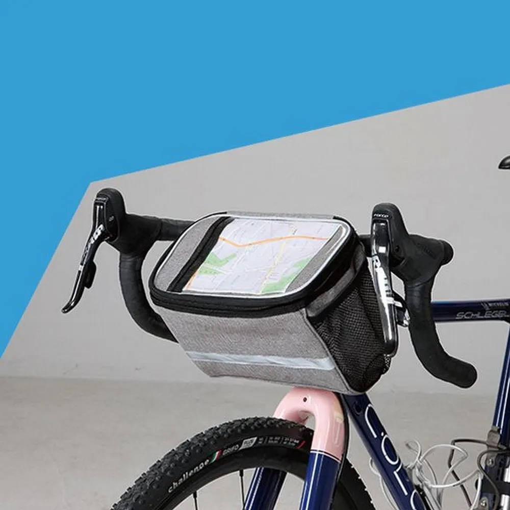SAHOO bike bag on wheel with zip thermoactive 11002-sa gray - Image 3
