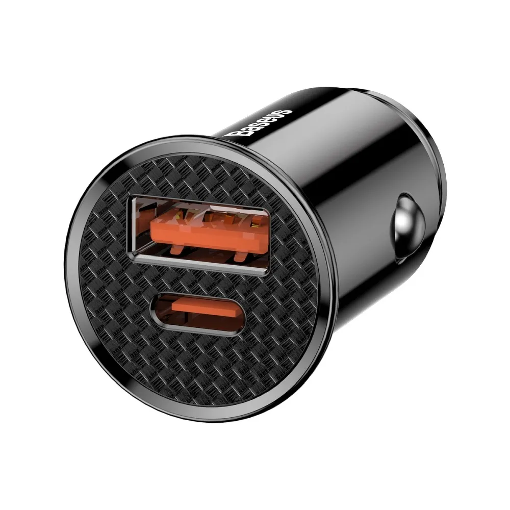 BASEUS car charger USB A + Type C PD3.0 QC4.0 5A 30W CCALL-YS01 black - Image 2
