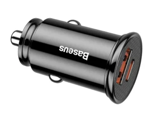 BASEUS car charger USB A + Type C PD3.0 QC4.0 5A 30W CCALL-YS01 black