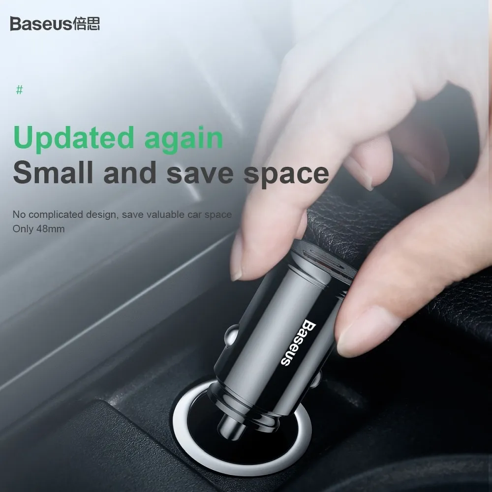 BASEUS car charger USB A + Type C PD3.0 QC4.0 5A 30W CCALL-YS01 black - Image 4